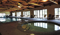 indoor swimming pool and hottub